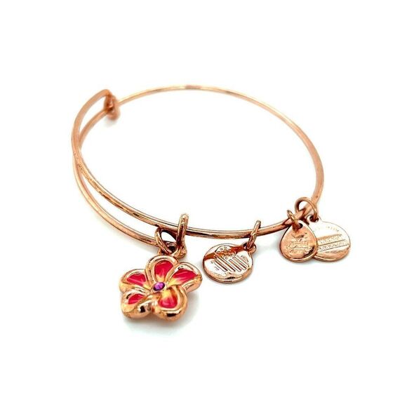 Alex & Ani Flower Rose Gold Bracelet - Picture 2 of 4
